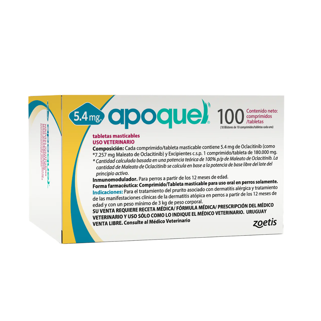 APOQUEL® Masticable 5.4 mg - 100 tabletas
