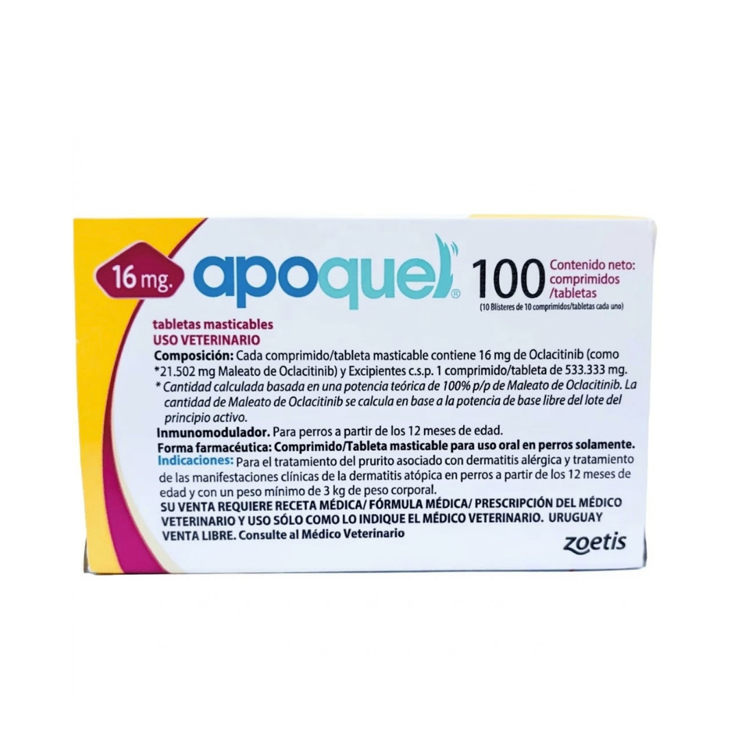 APOQUEL® MASTICABLE 16MG- 100 TABLETAS