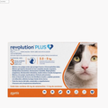 REVOLUTION PLUS® Naranja 0.5 ml caja con 3 tubos (para gatos de 2.5 a 5 kg)