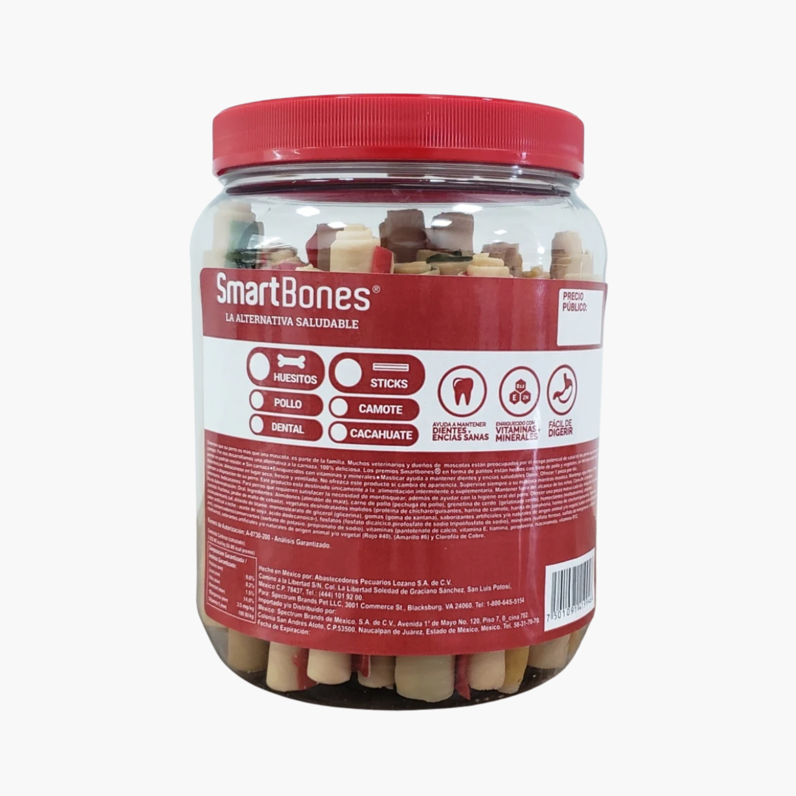 SmartBones Vitrolero Sticks Palitos- 50 PIEZAS.