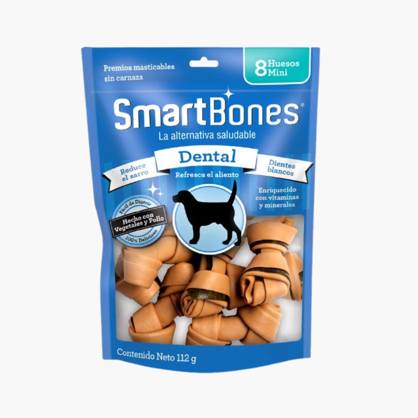 Snack dental para perros razas mini – SmartBones Dentales 8 piezas
